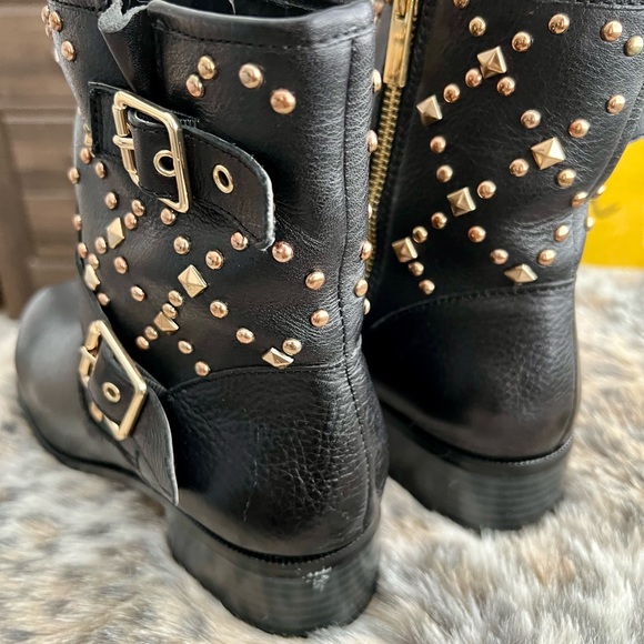 Black Leather Booties - Picture 4 of 5